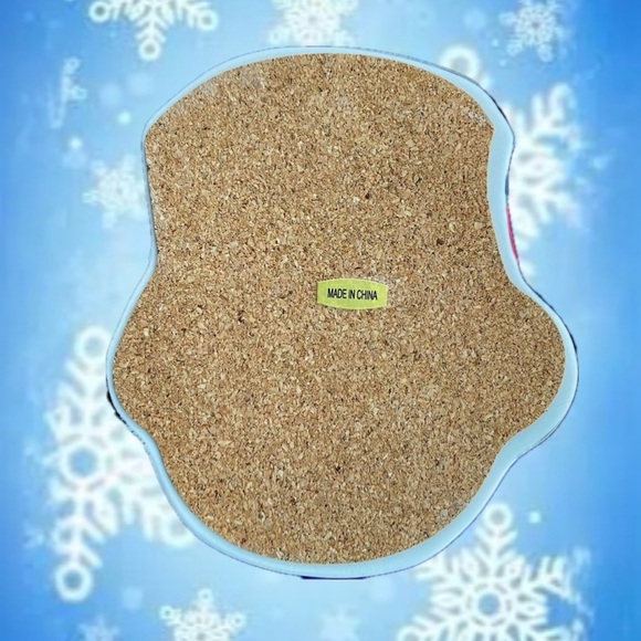 St Nicholas Square Set Of 4 Coasters, Glass Snowmen coasters - Picture 4 of 5